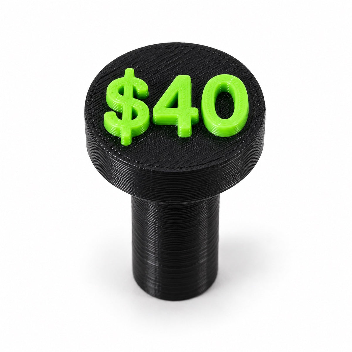 RTG frag price plug — $40 black/green
