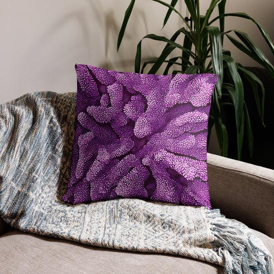 Purple Staghorn Pillow