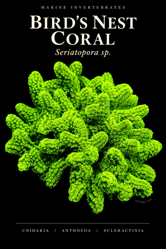 Bird's Nest Coral — Seriatopora sp., original plate artwork