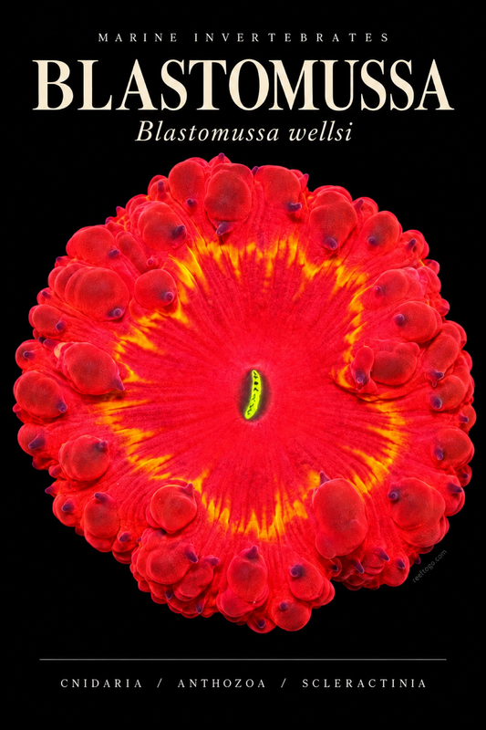 Blastomussa — Blastomussa wellsi, original plate artwork