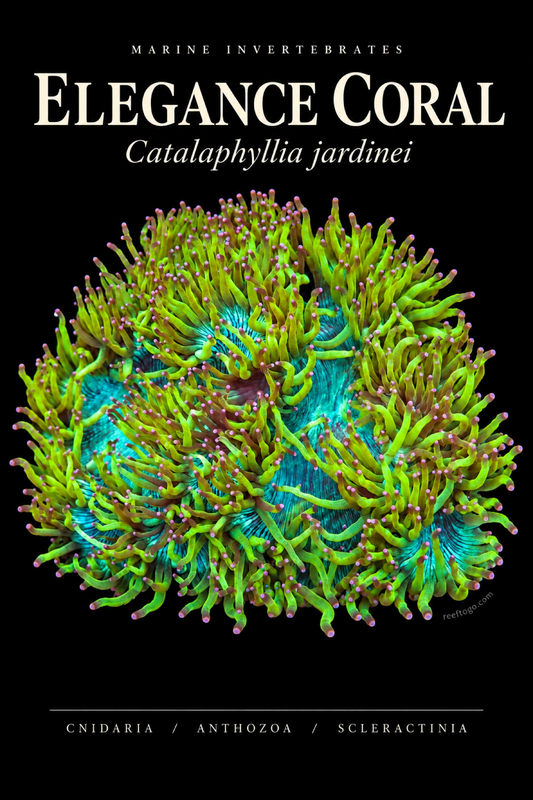 Elegance Coral — Catalaphyllia jardinei, original plate artwork