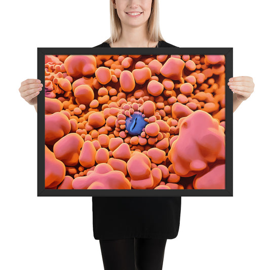 Bounce Mushroom Framed poster