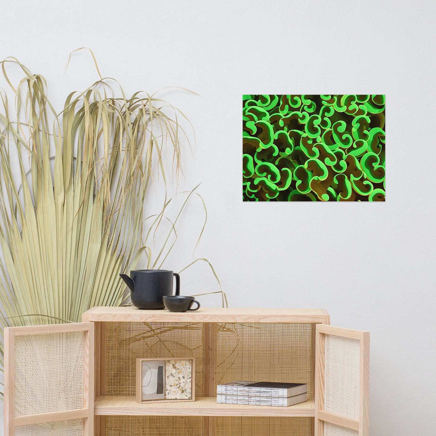 Green Wall Hammer Euphyllia Ancora Poster