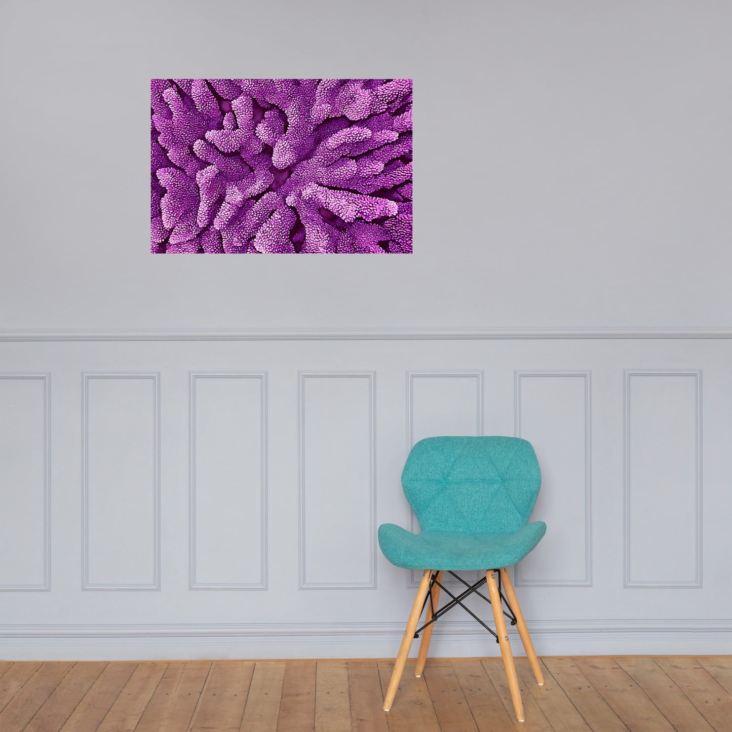 Purple Staghorn Poster