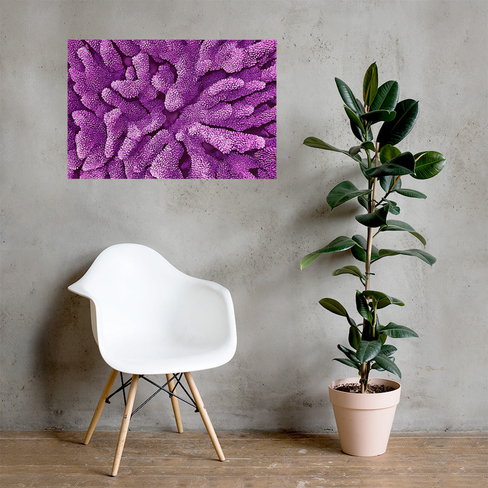 Purple Staghorn Poster