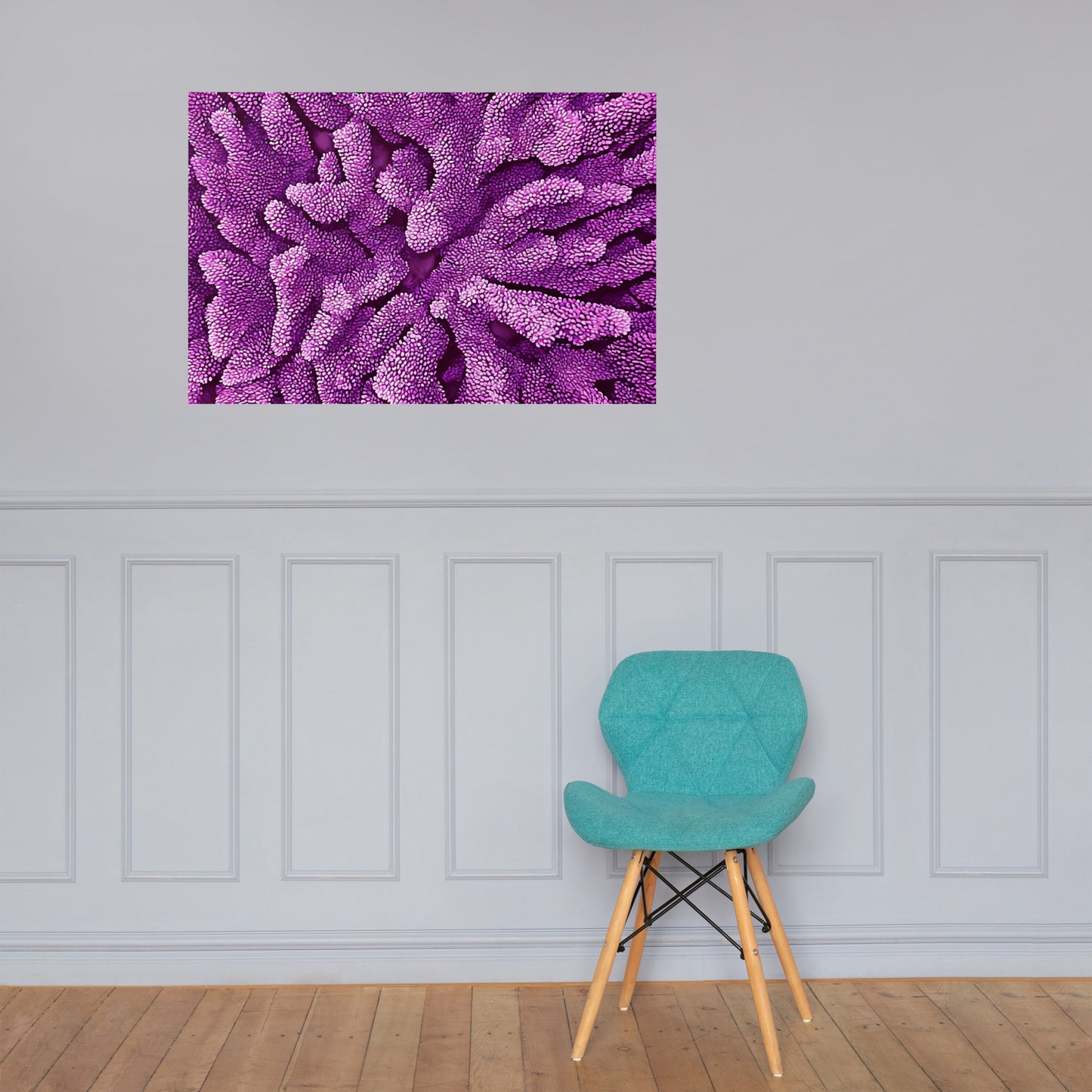 Purple Staghorn Poster