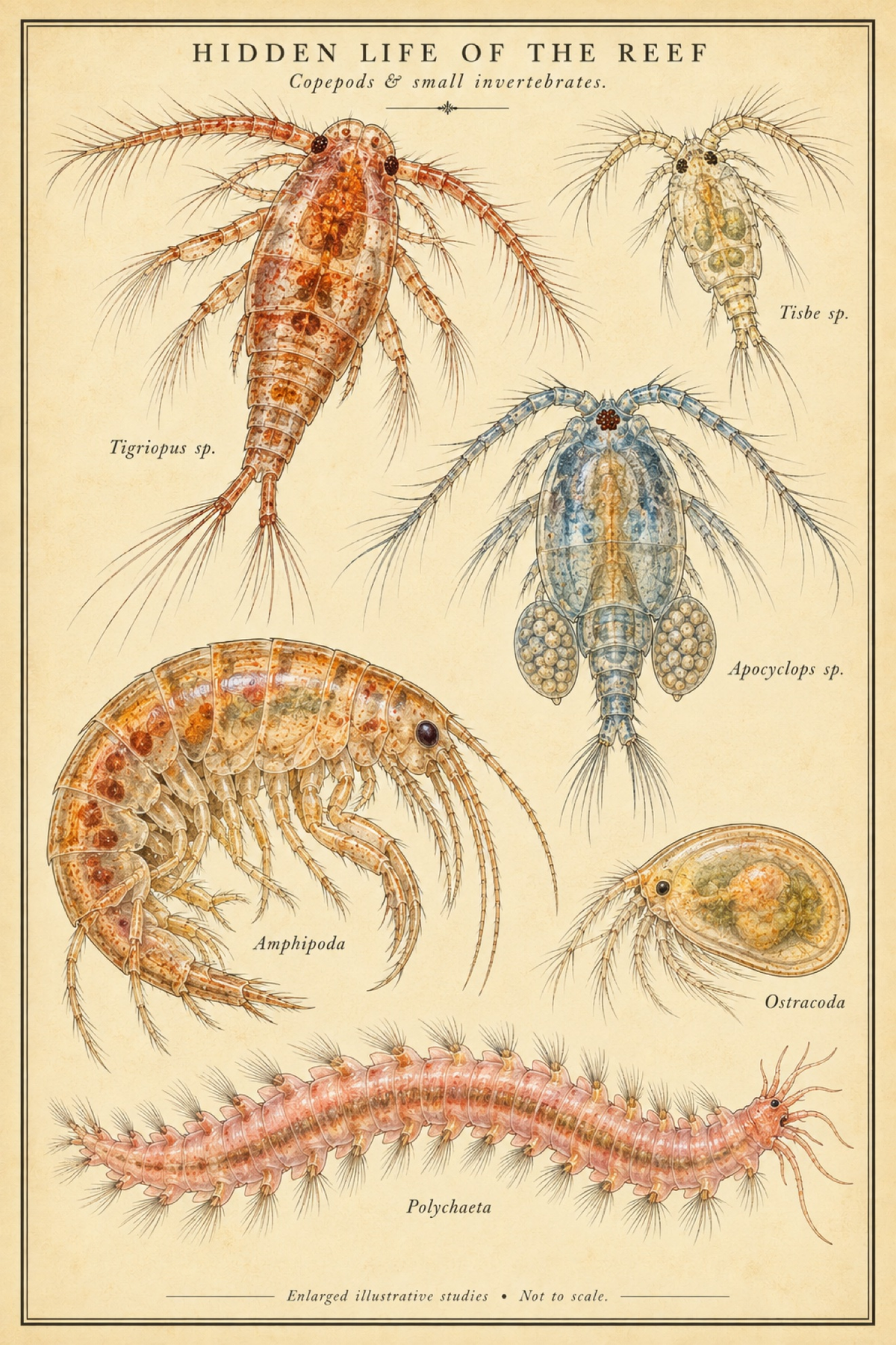 Hidden Life of the Reef Poster, full plate
