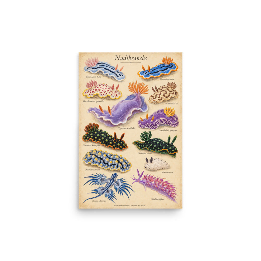 Nudibranchs poster — front view