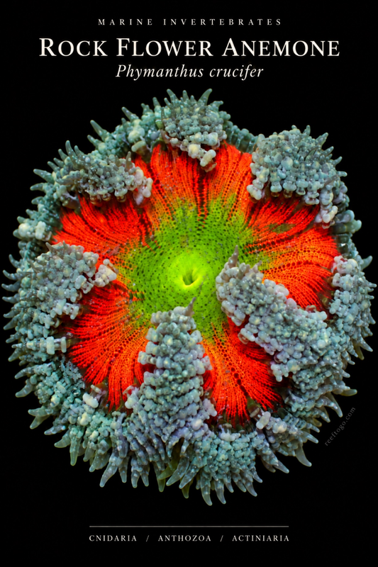 Rock Flower Anemone — Phymanthus crucifer, original plate artwork